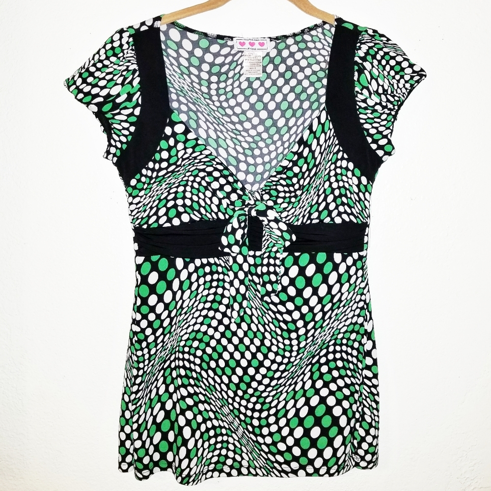 Y2K Trixxi | Three Pink Hearts | Fairy Grunge Trippy Top